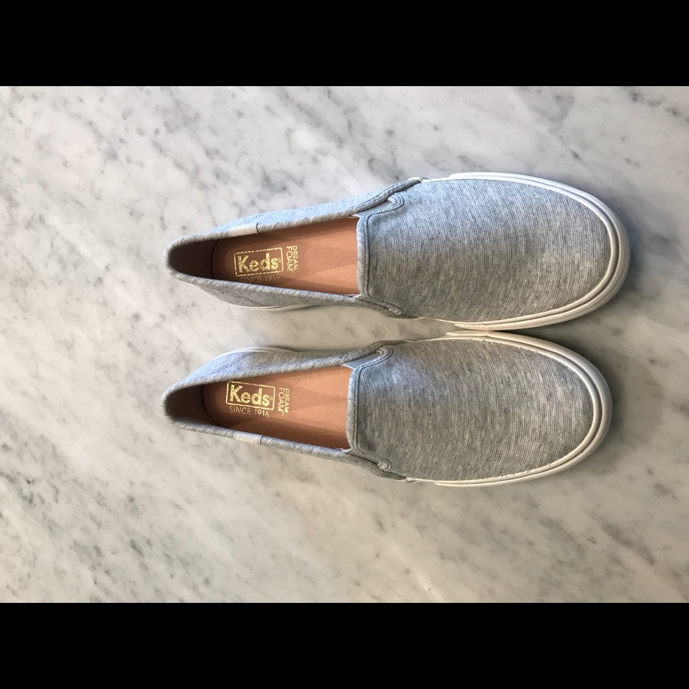 NWOT Keds gray slipons